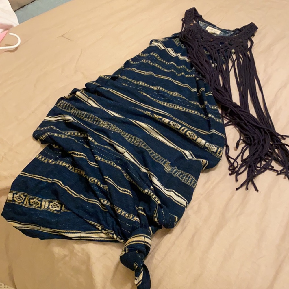 COPY - RL Boho Beachy Fringy Maxi